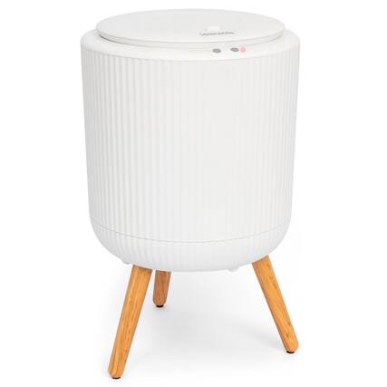 Front. SereneLife - SereneLife SLTLWS125 Freestanding Towel Warmer Bucket, 18" for Bathroom & Spa, 12L Capacity, Built-In Timer - White.