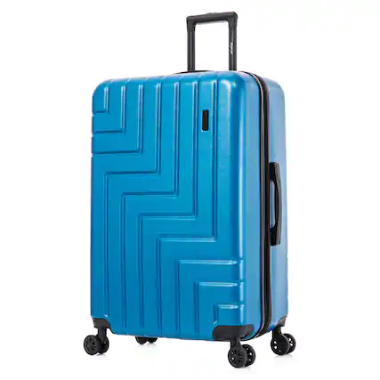 Front. DUKAP - Zahav Lightweight Hardside Spinner Luggage 28" - TEAL.