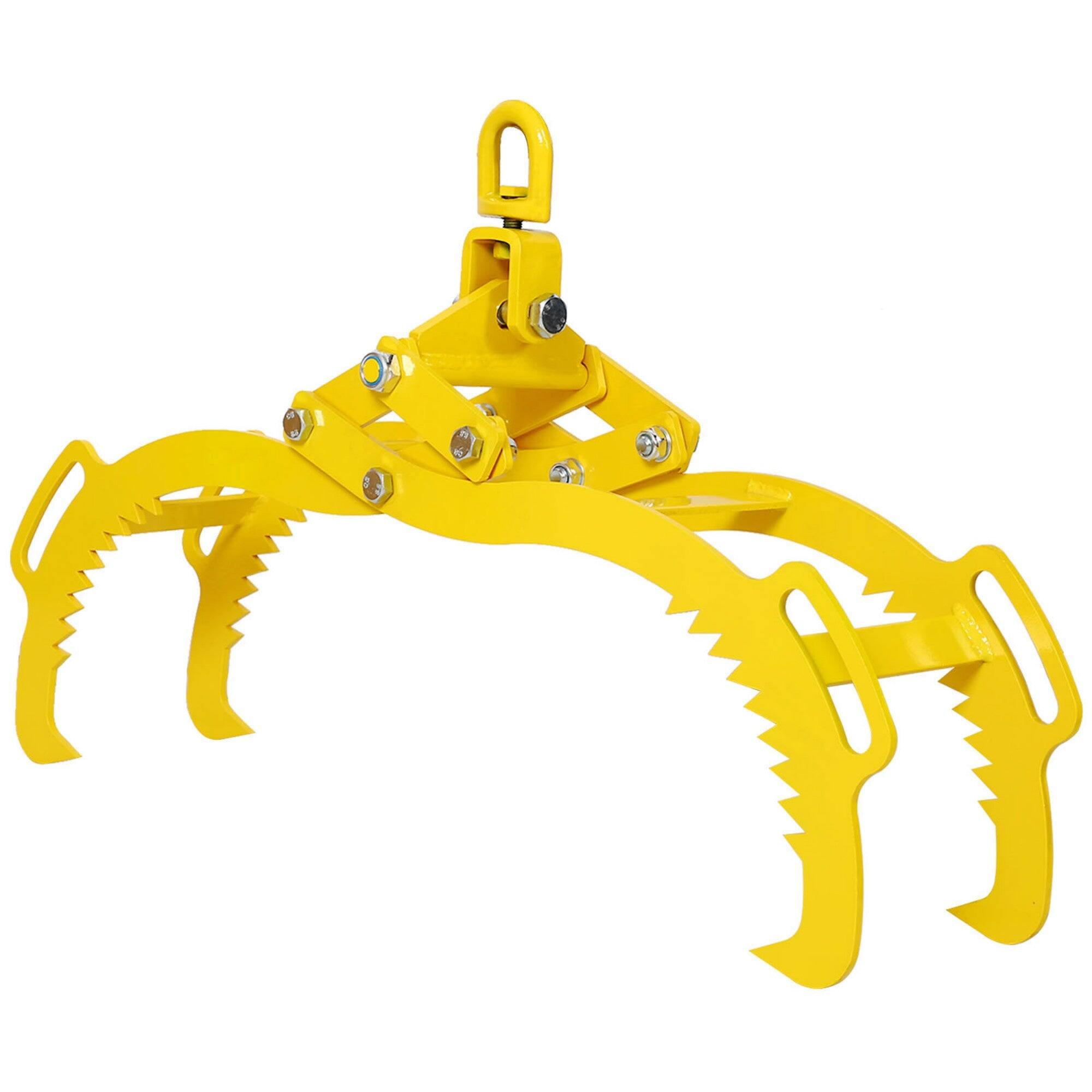 Alt View 2. Boyel Living - 32 in 4 Jaw Solid Steel Yellow Wood Log Lifting Clamp Grab.