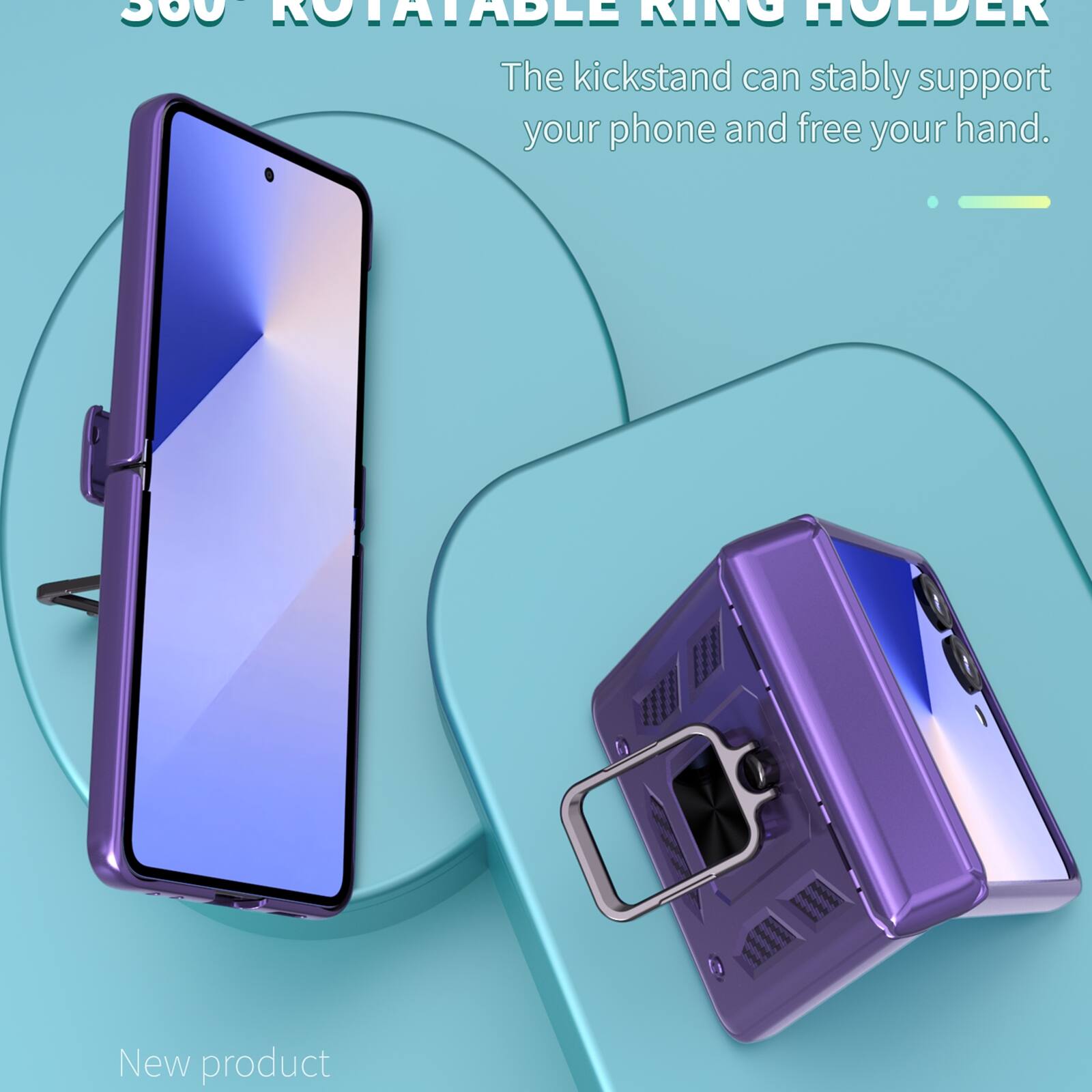 360 ROTATABLE RING HOLDER

The kickstand can stably support your phone and free your hand.

New product