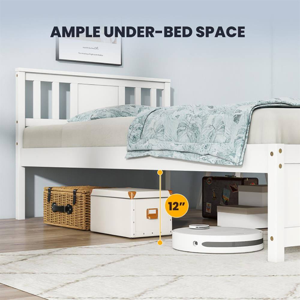 AMPLE UNDER-BED SPACE  
12"