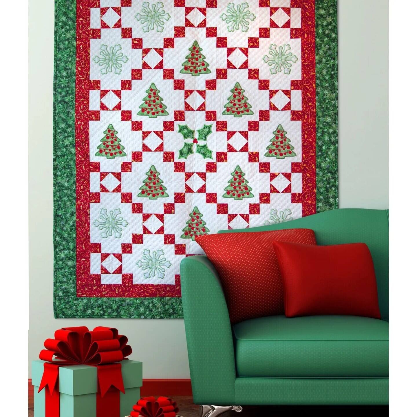 Alt View 2. AccuQuilt - AccuQuilt GO! Fabric Cutting Dies; Holiday Medley - Black.