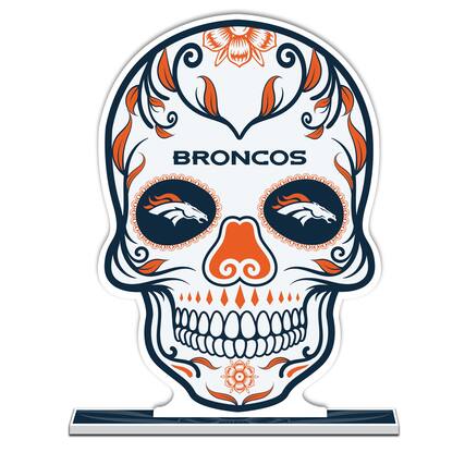 Front. UPI Marketing - 10" Sugar Skull Standee - Multicolor.