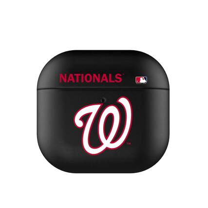 Front. Keyscaper - Washington Nationals Washington Nationals Insignia AirPods 4th Generation Case Cover - No Size - Black.