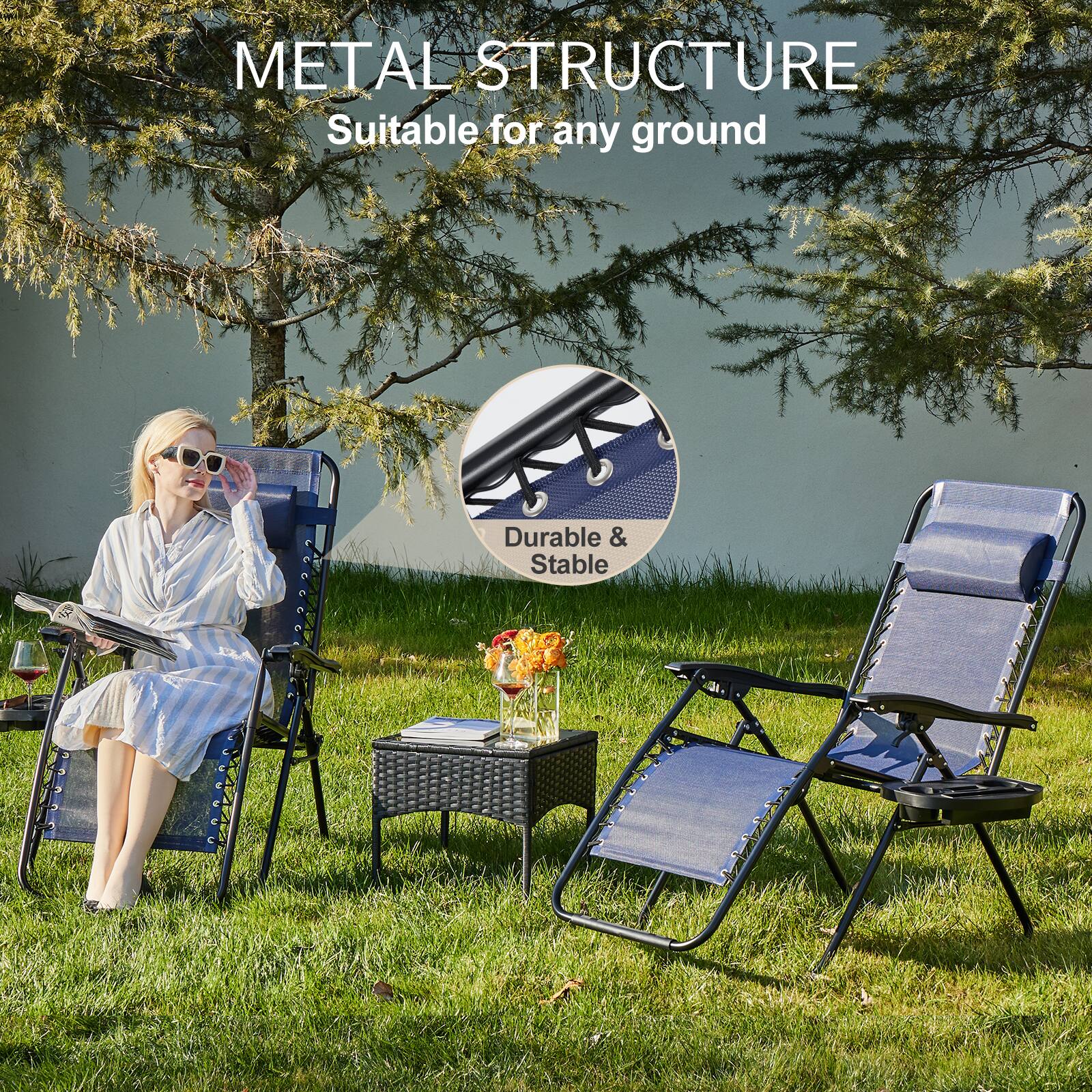 METAL STRUCTURE  
Suitable for any ground  
Durable & Stable