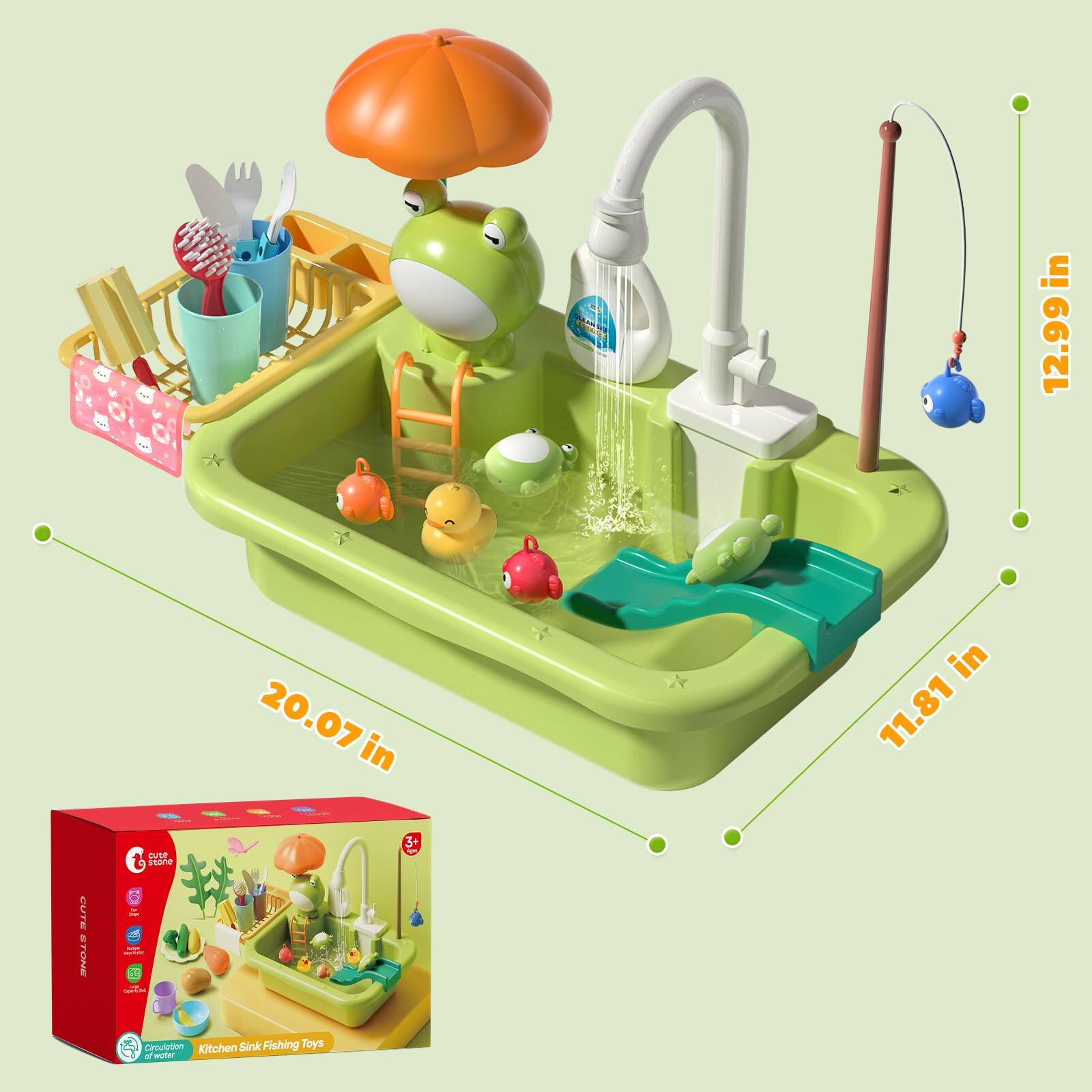 Cute Stone Iron - Chocology

20.07 in x 11.81 in x 12.99 in

Circulation Kitchen Sink Fishing Toys