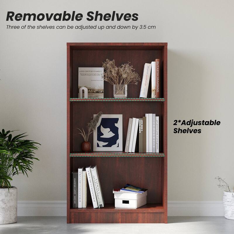 Removable Shelves  
Three of the shelves can be adjusted up and down by 3.5 cm.

2* Adjustable Shelves