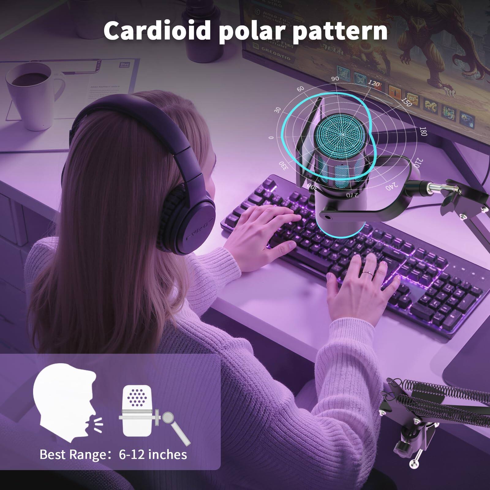 Cardioid polar pattern

Best Range: 6-12 inches