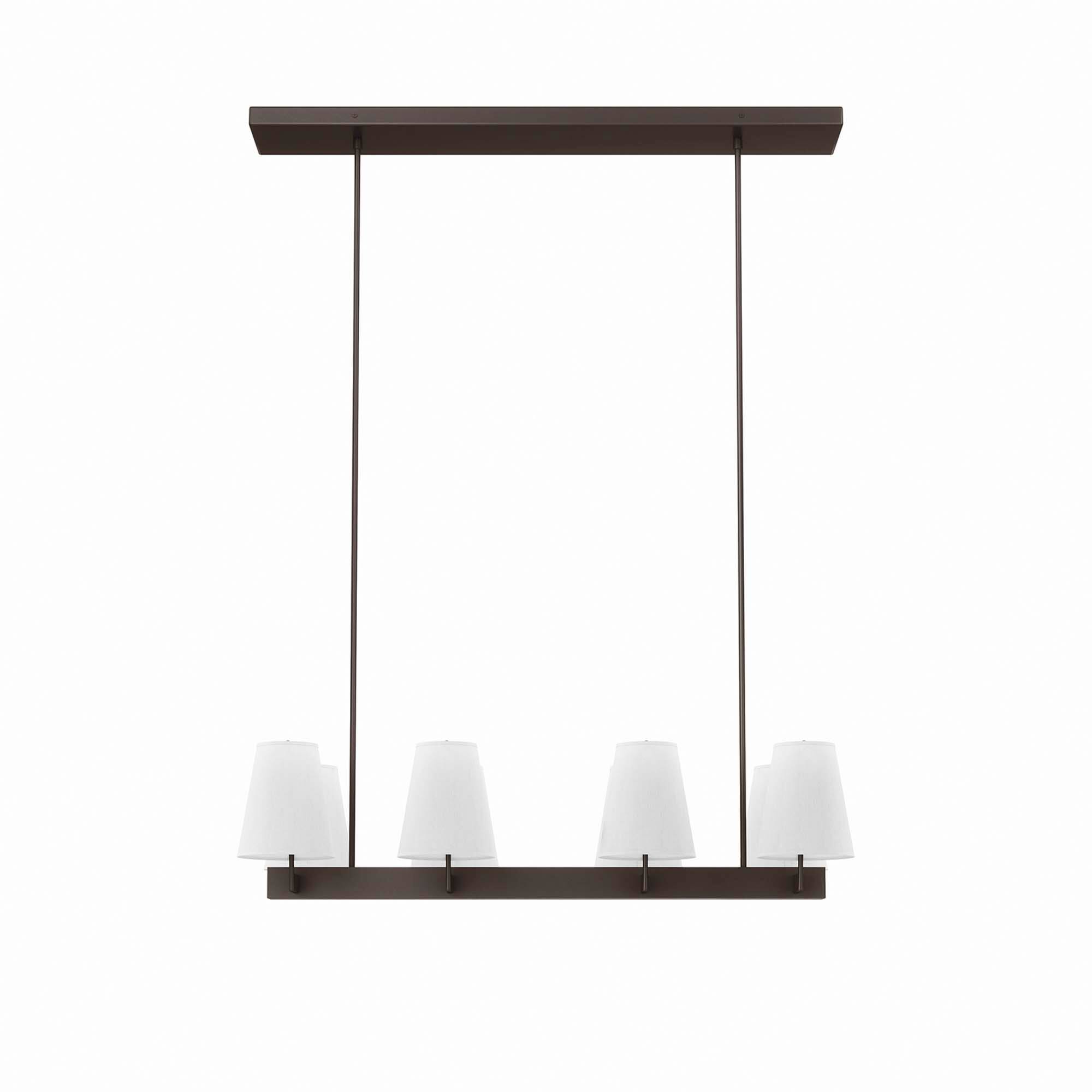 Angle. Modway - Enthrall 8-Light Chandelier by Modway - White Brass.