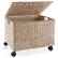 Alt View 2. Casafield - Rolling Filing Cabinet - Water Hyacinth File Organizer - Whitewash.
