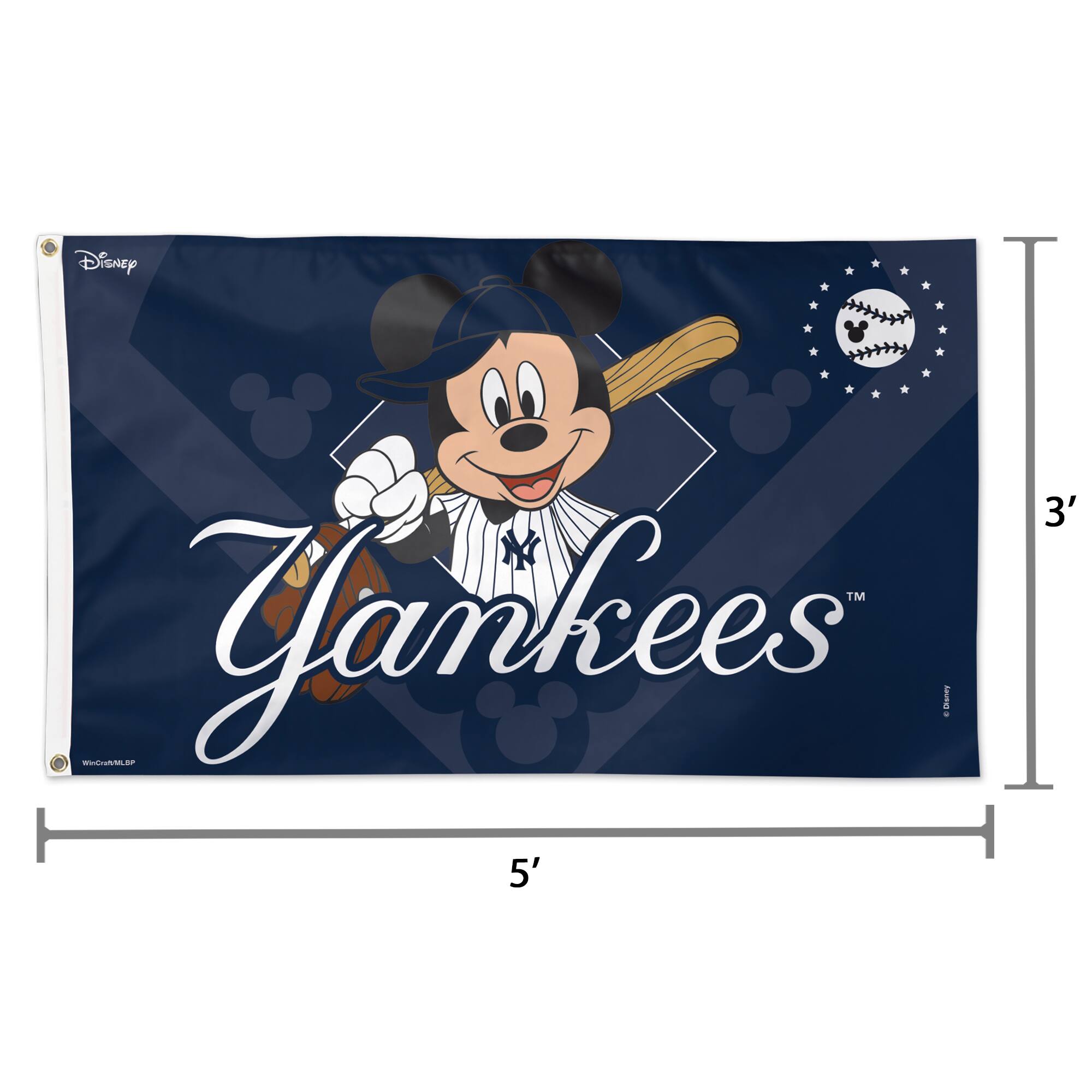 Disney Yankees  
3' x 5'