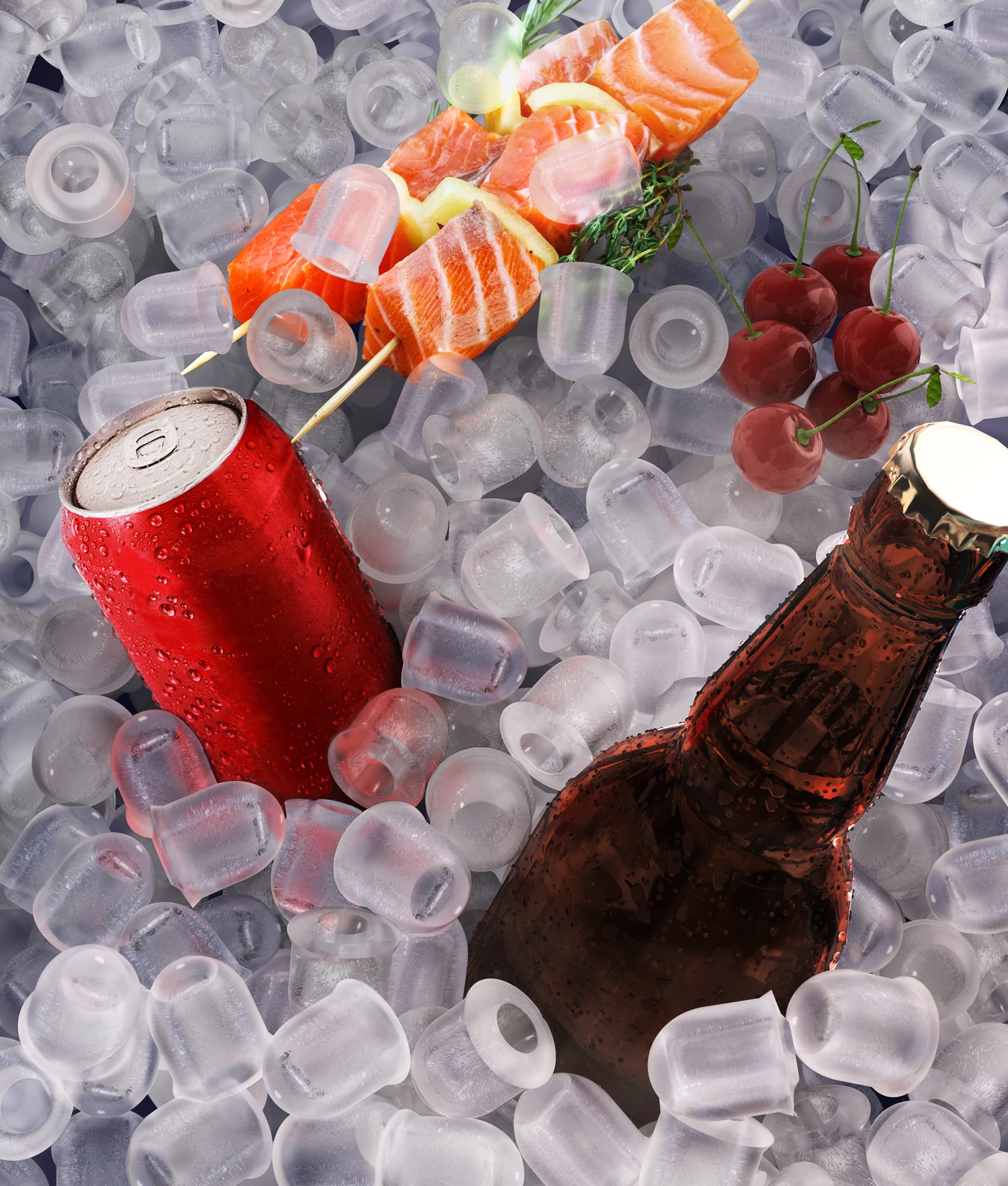 Alt View 13. Ecozy - ecozy Portable Countertop Ice Maker - 9 Ice Cubes in 6 Minutes, 26 lbs Daily Output, Self-Cleaning - Black.