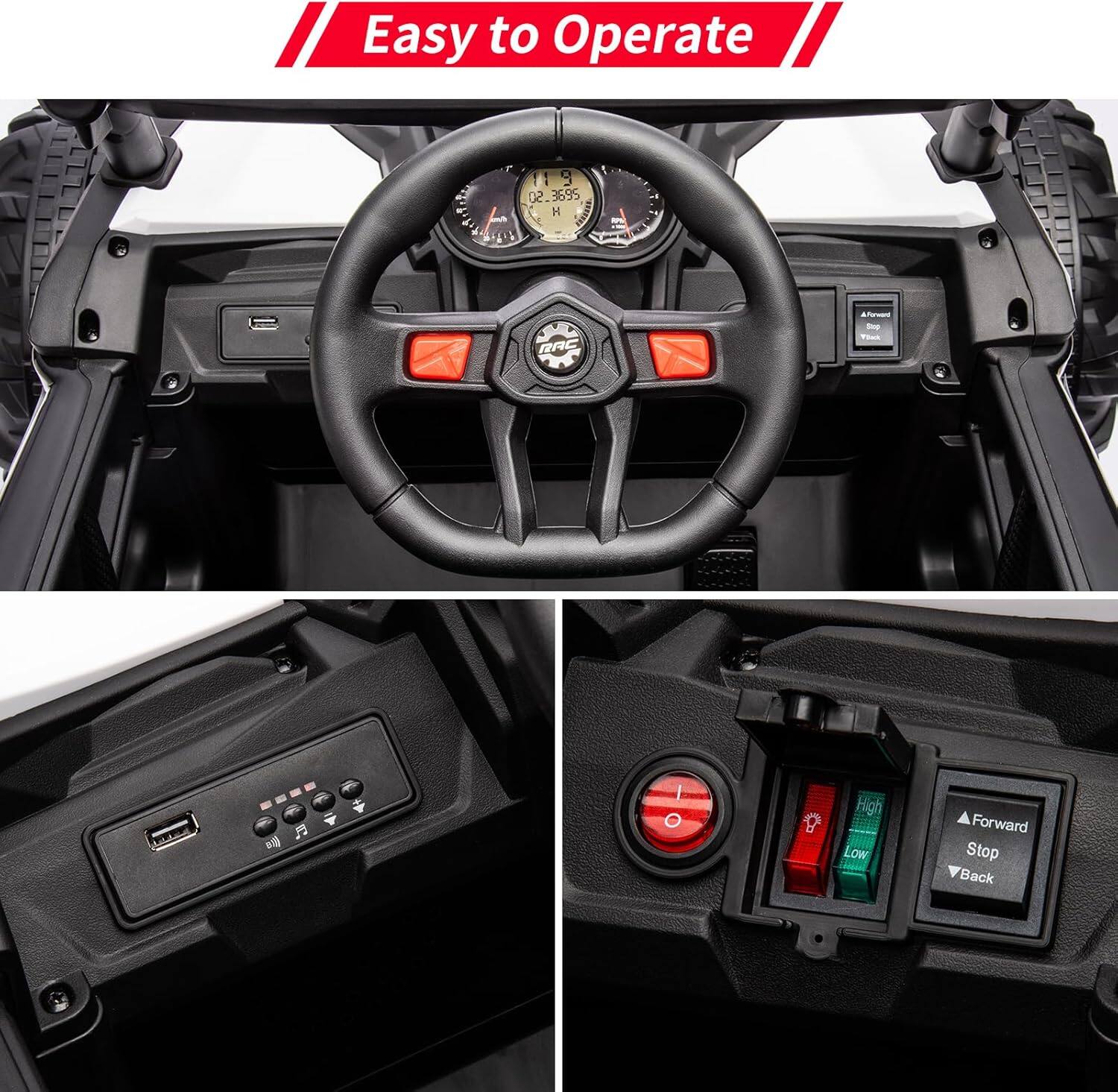 Easy to Operate

High Low Forward Stop Back