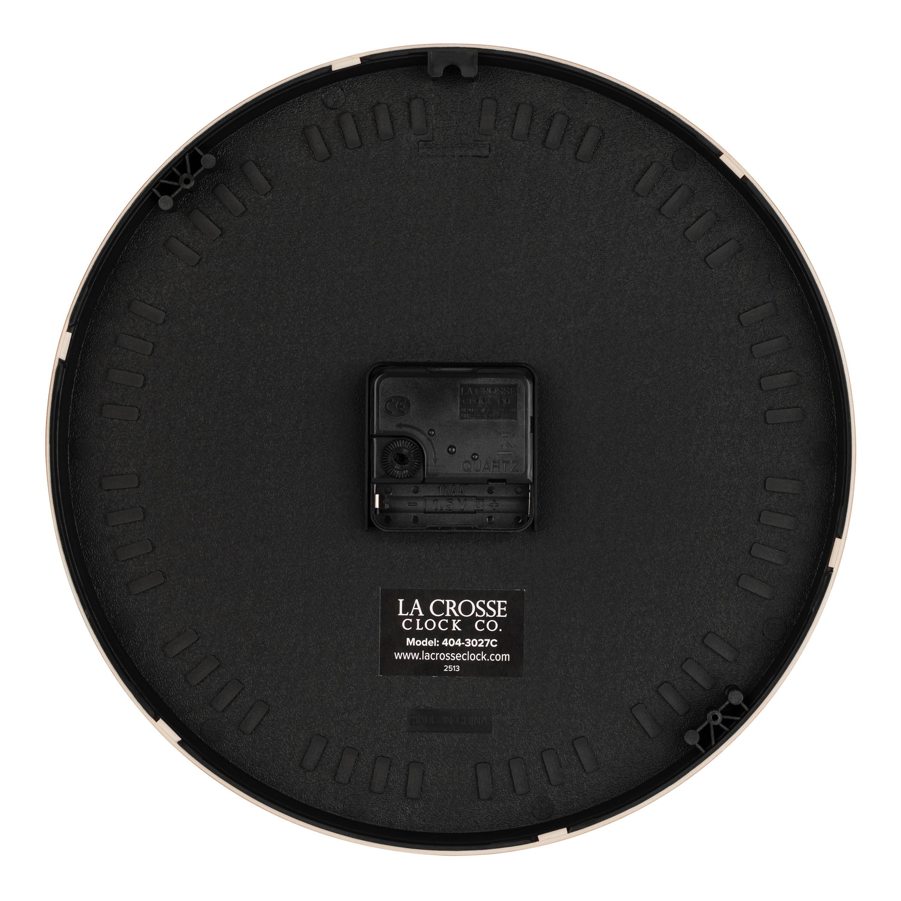 110 000 EN QUARTZ  
LA CROSSE CLOCK CO.  
Model: 404-3027C  
www.lacrosseclock.com  
2513 LUS ITUNA