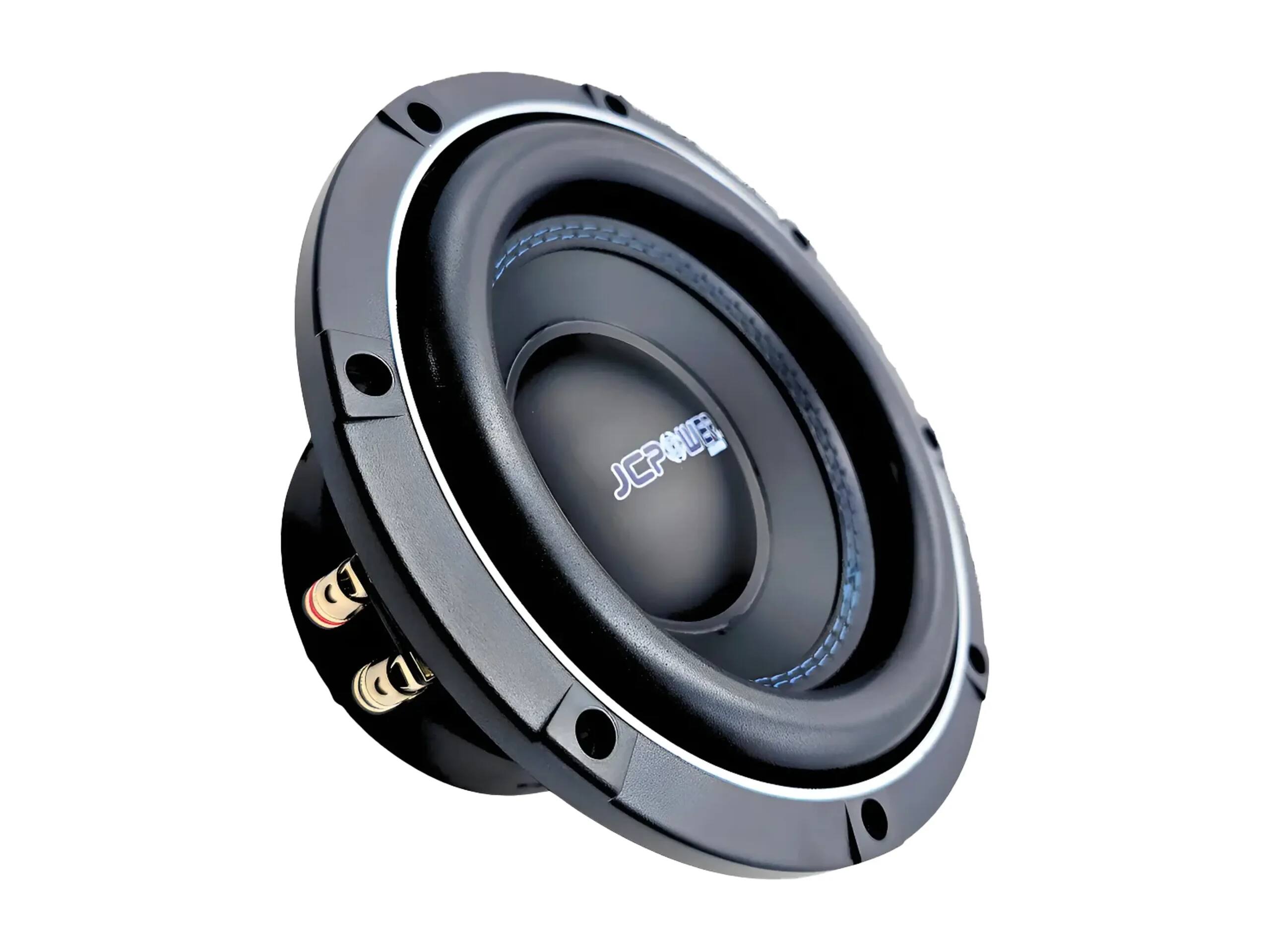 Angle. JCPower Audio Systems - RS-Series 8" 700 Watt Dual 4-ohm Subwoofer - Black.