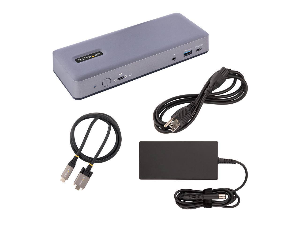 Alt View 6. StarTech.com - StarTech USB-C Dock: 3x4K30/2x4K60 HDMI/DP, 7-Port USB Hub (DK31C3MNCR).