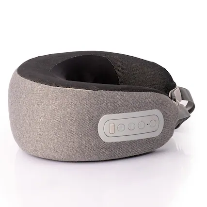 Front. GhostBed - GhostBed Massaging Neck Pillow - Grey.