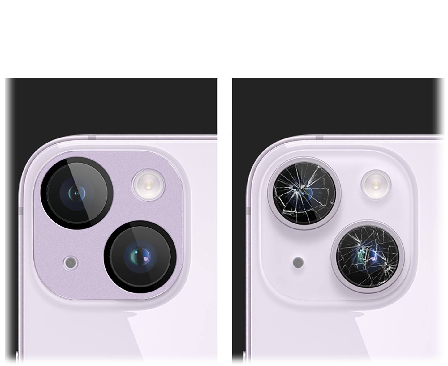 Alt View 12. SaharaCase - ZeroDamage Camera Lens Protector for Apple iPhone 14 and iPhone 14 Plus (2-Pack) - Purple.