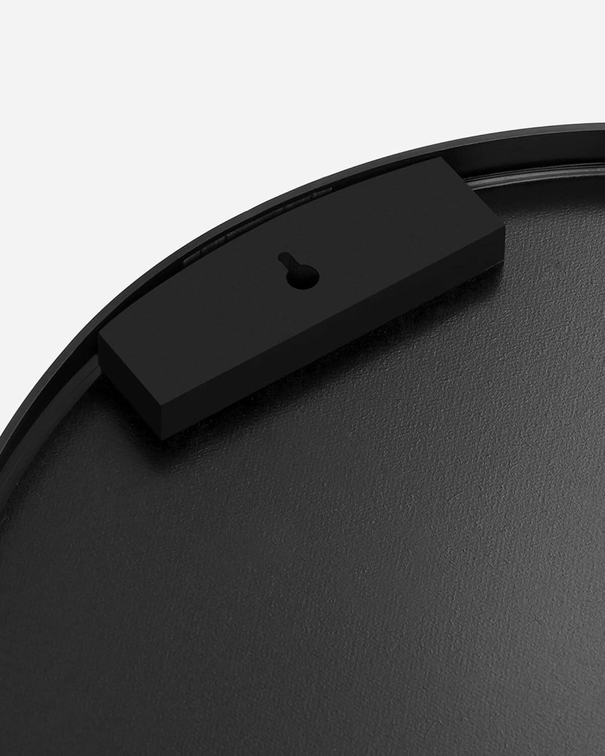 Alt View 2. Songmics Home - 24-Inch Round Wall Mirror – Elegant Ink Black Metal Frame for Bathroom/Living Room/Bedroom/Entryway - Black.