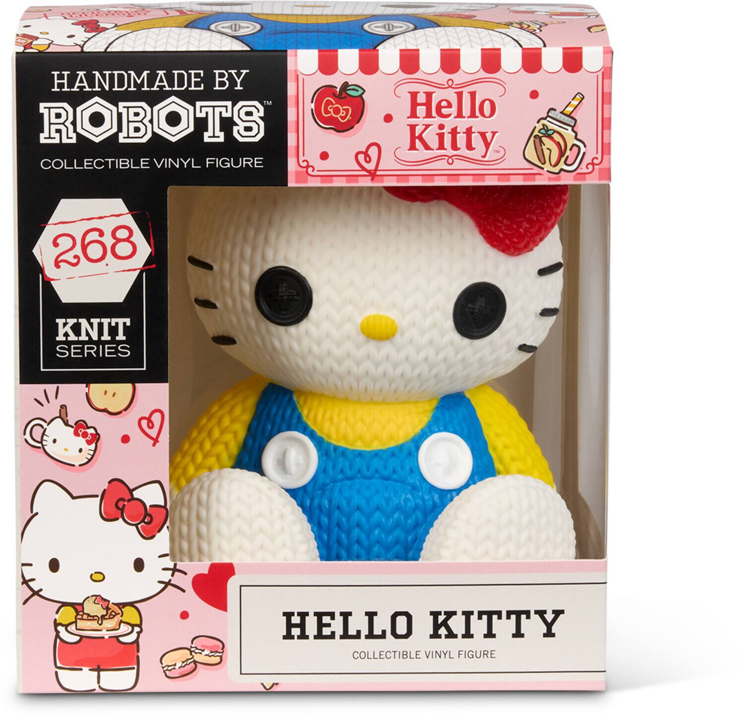 HANDMADE BY  
ROBOTS™  
COLLECTIBLE VINYL FIGURE  

268  
KNIT SERIES  

Hello Kitty  
COLLECTIBLE VINYL FIGURE