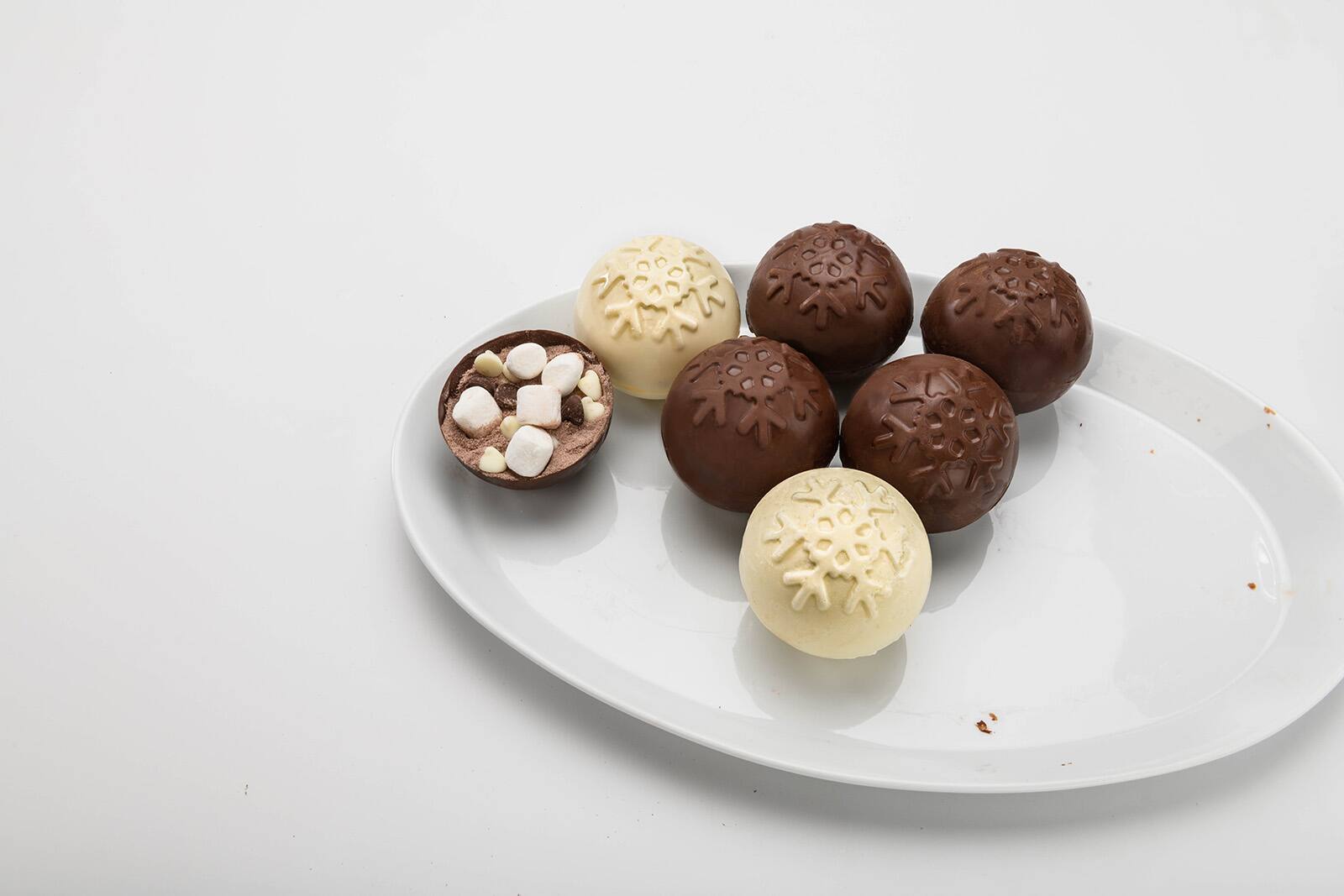 Alt View 2. MOBI - Hot Chocolate Silicone Cocoa Bombs Molds, Holiday Trees - Green.