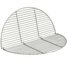 Sunnydaze - Stainless Steel Foldable Round Fire Pit Cooking Grate - Silver