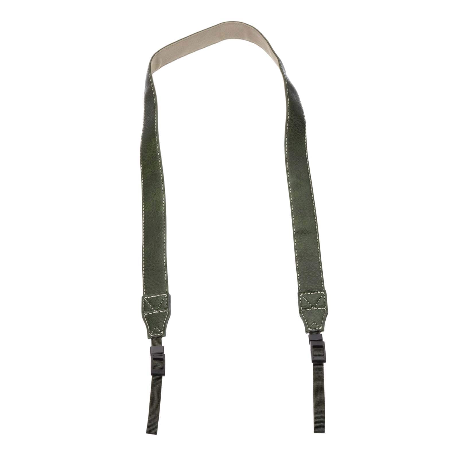 Unique Bargains - Camera Strap, PU Leather Adjustable Neck Strap Digital Camera Shoulder Belt for Nikon Monocular - Green