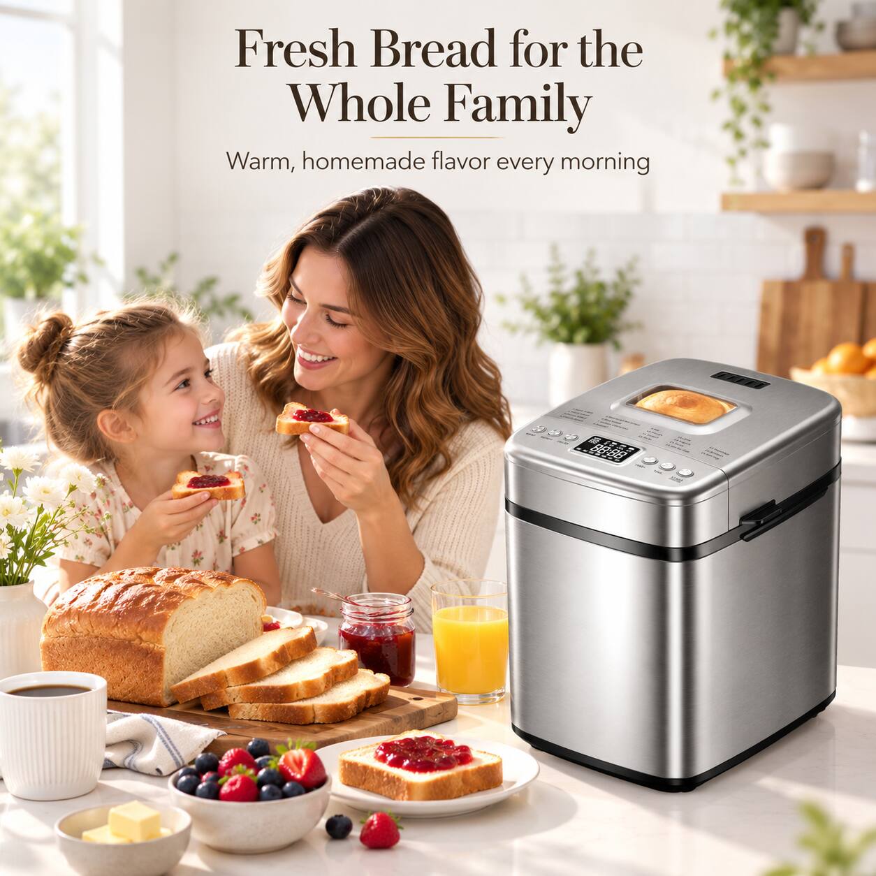 Fresh Bread for the Whole Family  
Warm, homemade flavor every morning