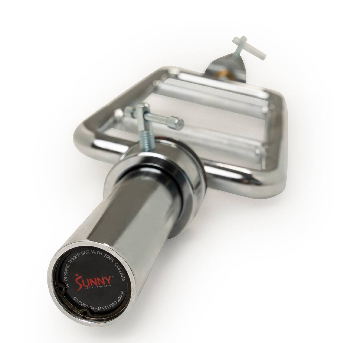Sunny Health & Fitness  
Olympic Tricep Bar with Ring Collars  
34"  
Max Load: 200LB  
SF 200LB OB0?