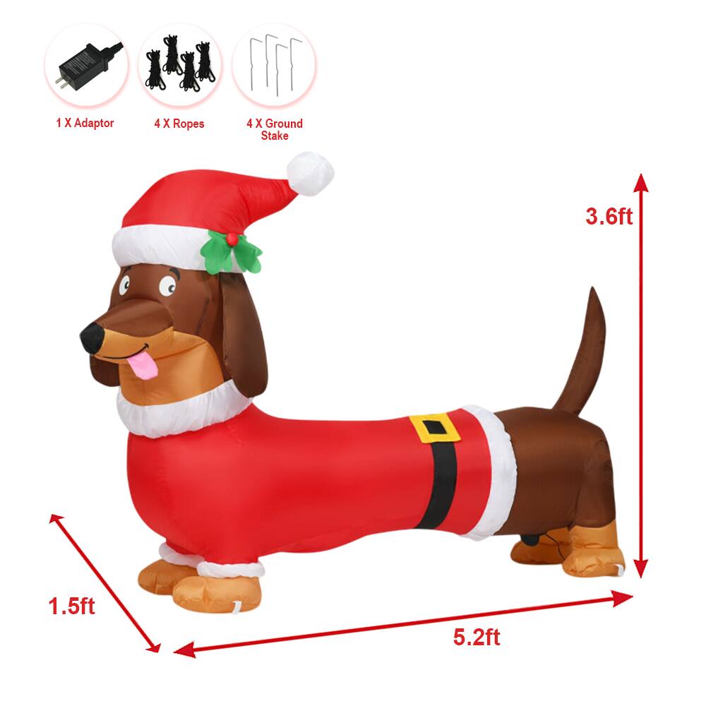 1 X Adaptor  
4 X Ropes  
4 X Ground Stake  

3.6ft  
1.5ft  
5.2ft