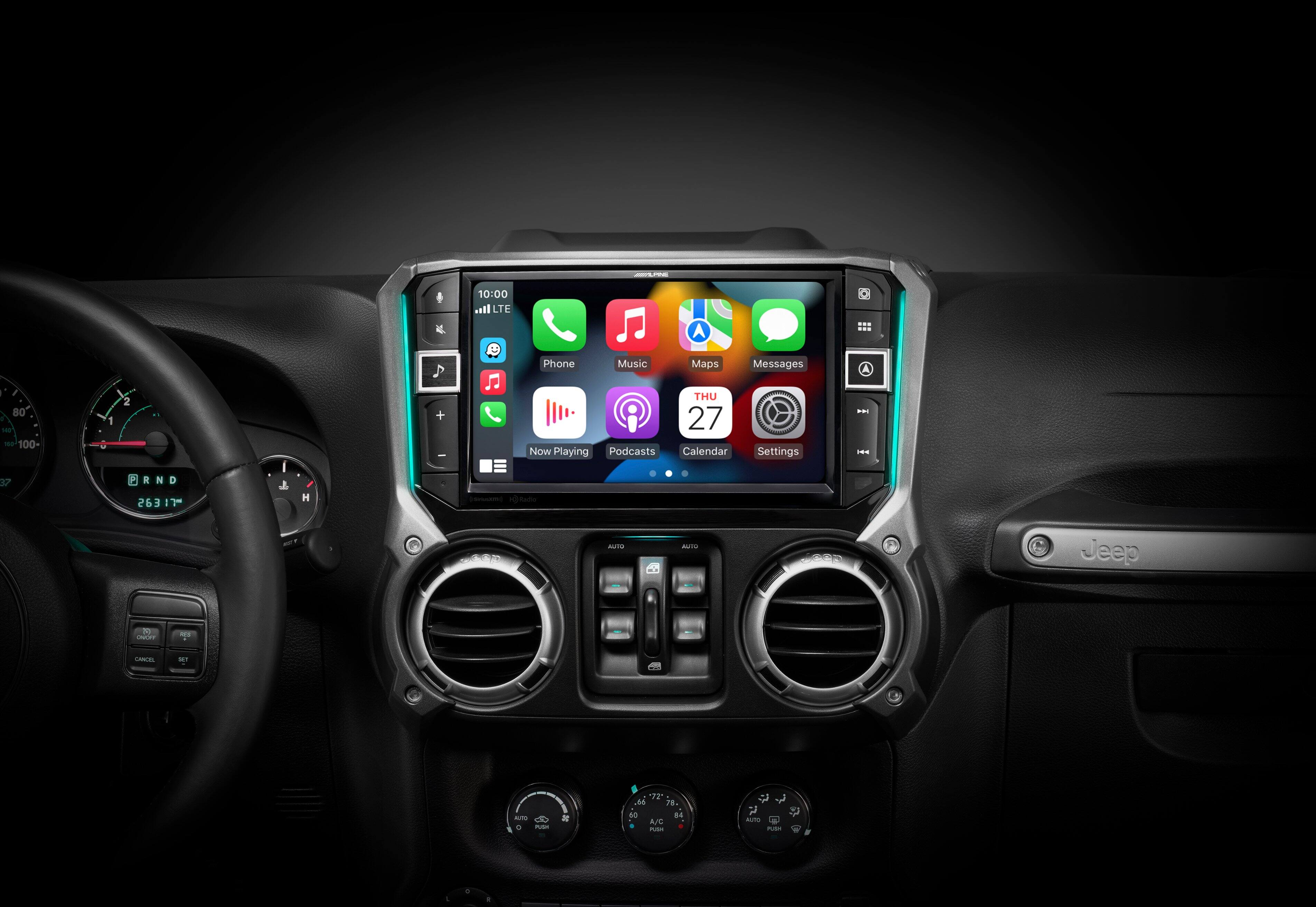 Alt View 13. Alpine - 9" Android Auto and Apple CarPlay Bluetooth Digital Media Receiver - Black.