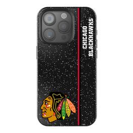 Keyscaper - NHL - Chicago Blackhawks Sidebar Bling iPhone Case - 15 - Black