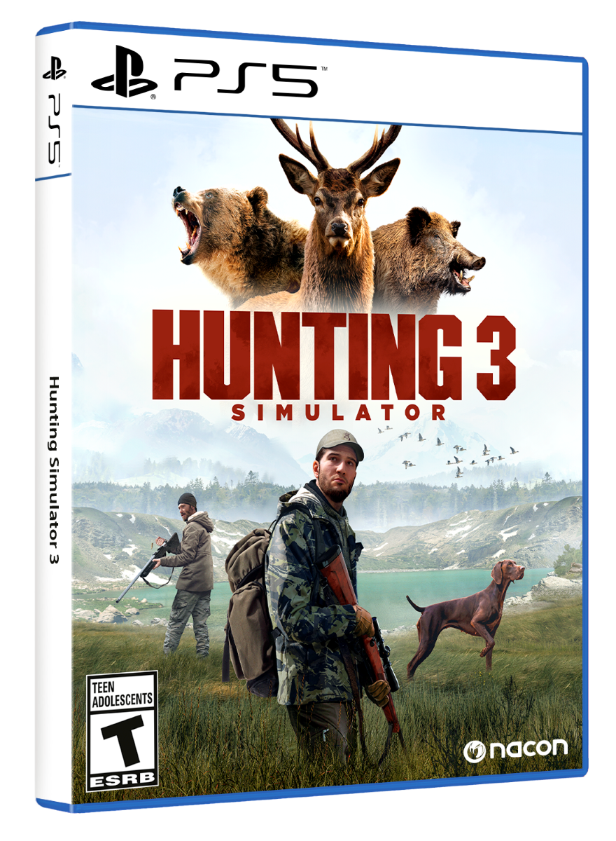 PS5™ PS5  
HUNTING 3 Hunting SIMULATOR Simulator 3  
TEEN ADOLESCENTS T ESRB  
nacon