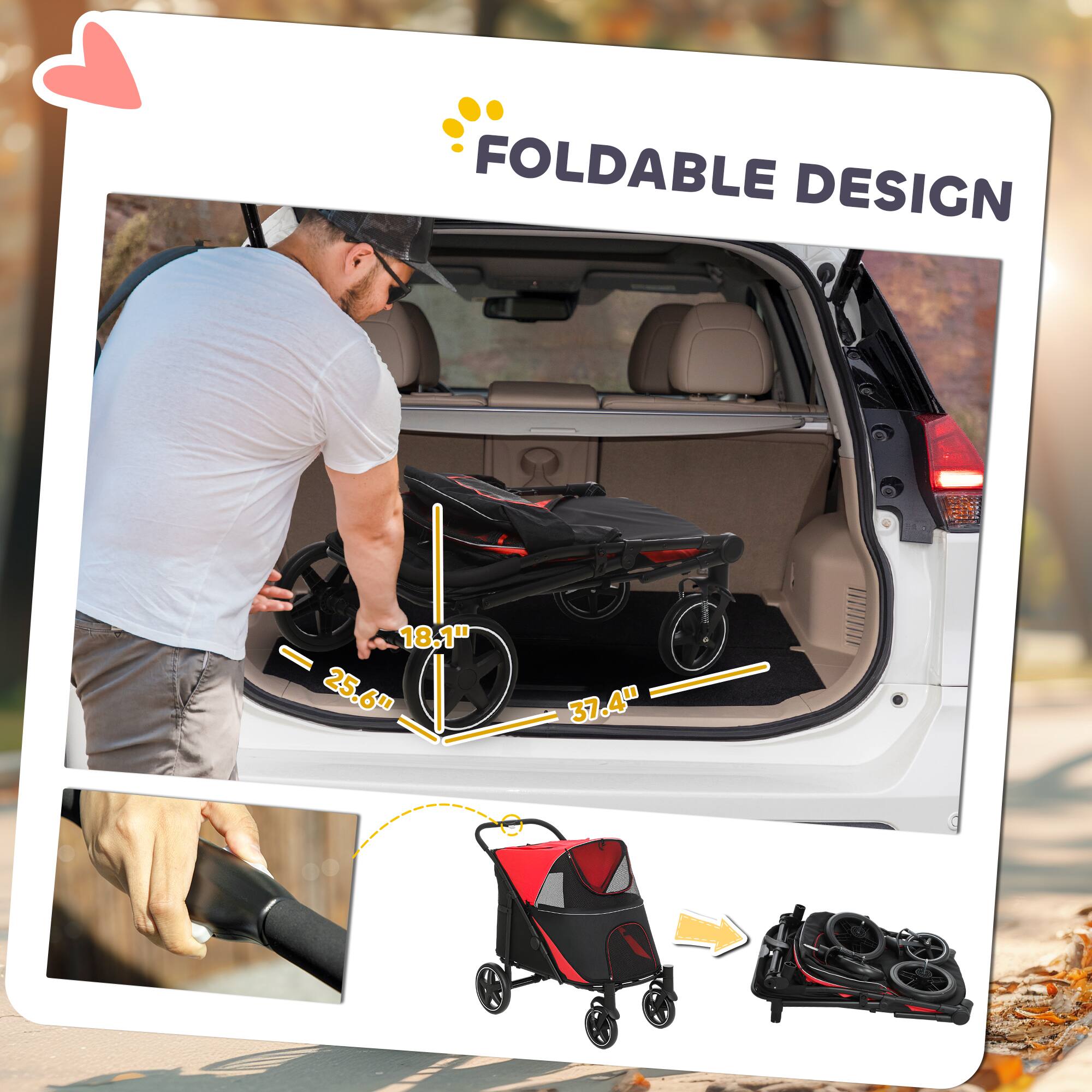 FOLDABLE DESIGN

18.1" 25.6" 37.4"