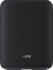 Front. WiiM - Sound Lite Smart Speaker w/ Hi‑Res 24‑bit/192 kHz, AI RoomFit, 100W Peak, Wi‑Fi - Black.