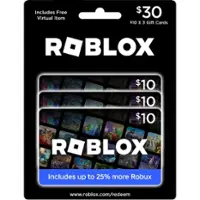 Roblox - $30 Physical Mulit-pack Gift Card [Includes Virtual Item] - Front_Zoom