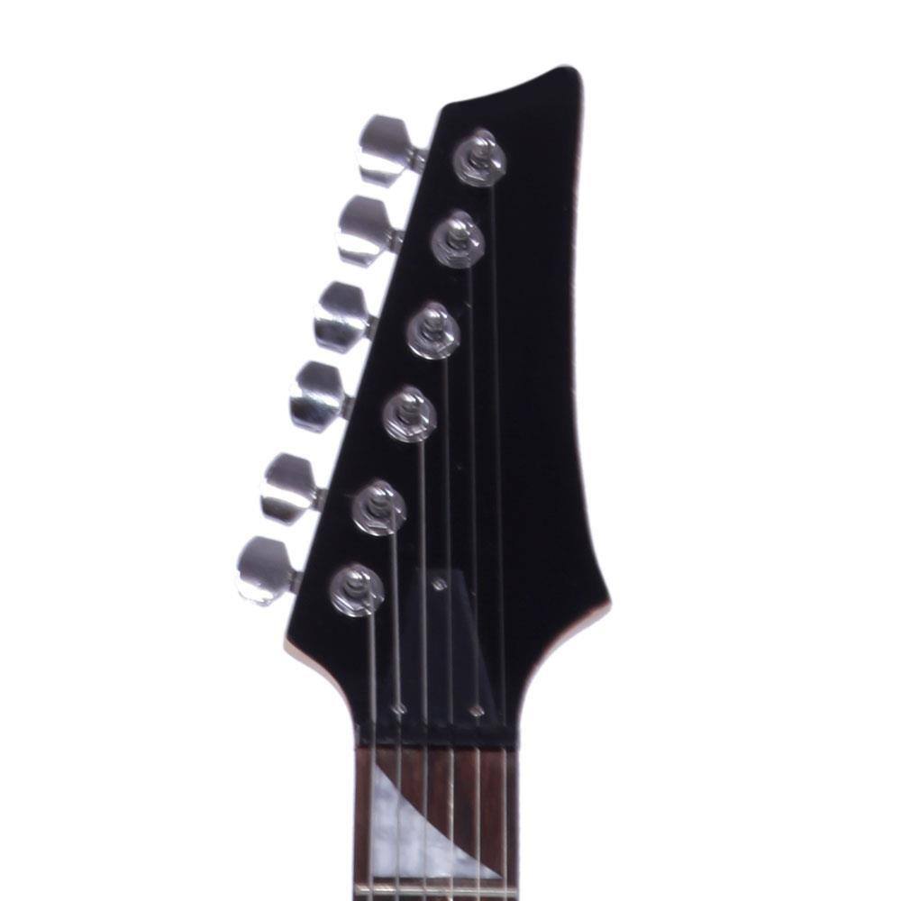Alt View 1. Winado - Fired Burning  Flame Type Maple Wood 24 Frets Beginner Electric Guitar Set School Band gift.