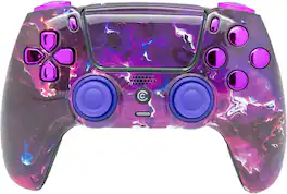 Custom Controllerzz - Custom Wireless Controller for PS5 - Purple Magma & Purple Chrome
