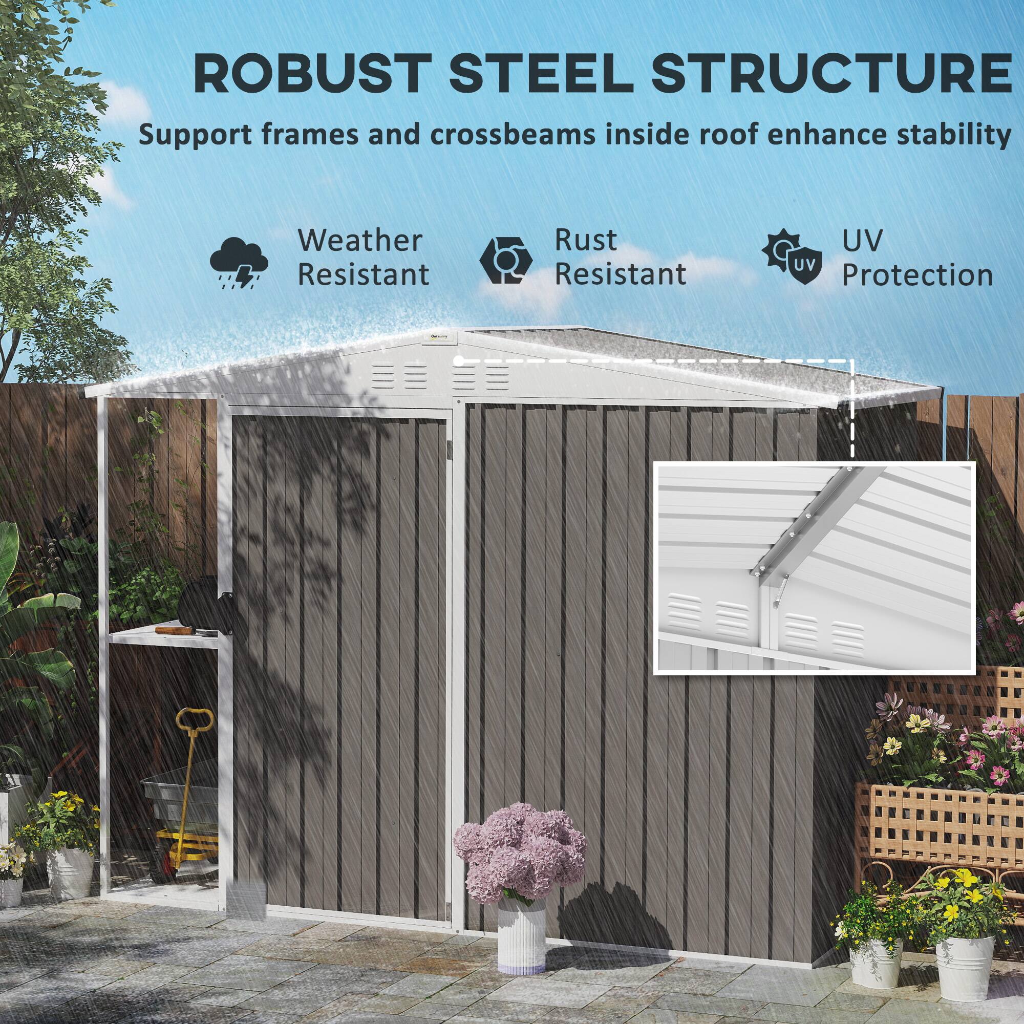 ROBUST STEEL STRUCTURE
Support frames and crossbeams inside roof enhance stability
Weather Resistant
Rust Resistant
UV Protection