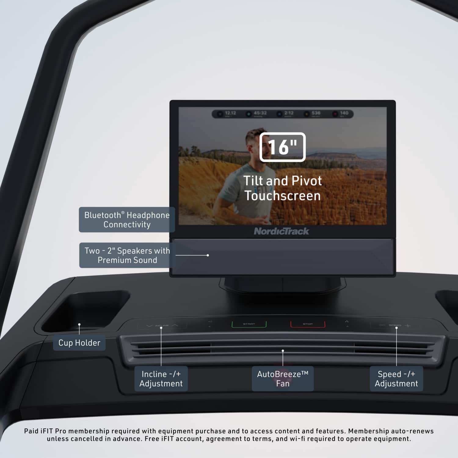 NordicTrack X16 Treadmill Black NTL29225 - Best Buy