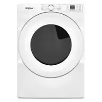 Whirlpool - 7.4 Cu. Ft. Stackable Gas Dryer with Wrinkle Shield Option - White - Front_Zoom