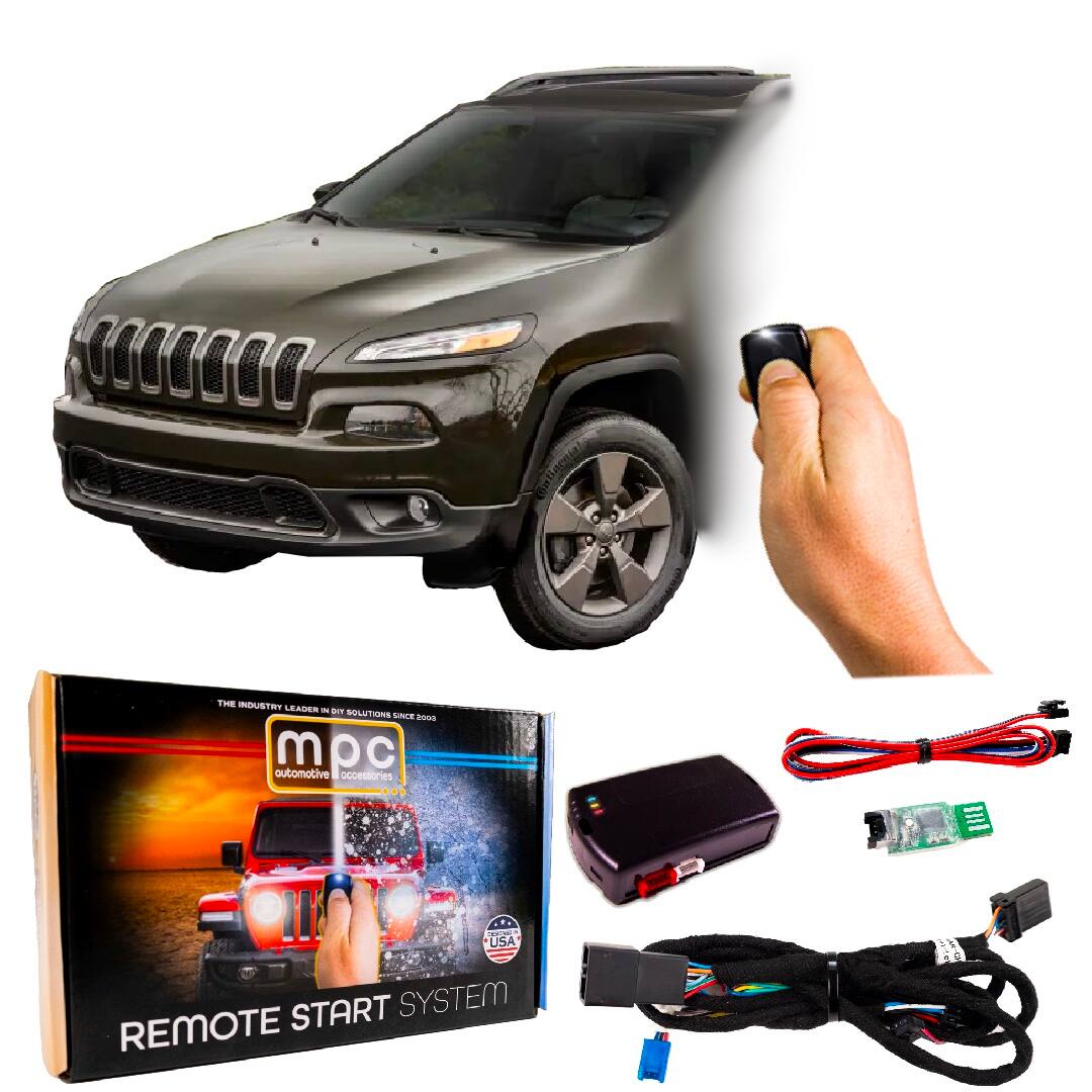 MPC - Factory Activated Remote Start For 2015-2018 Jeep Cherokee - Tip-Key Plug-n-Play - Black