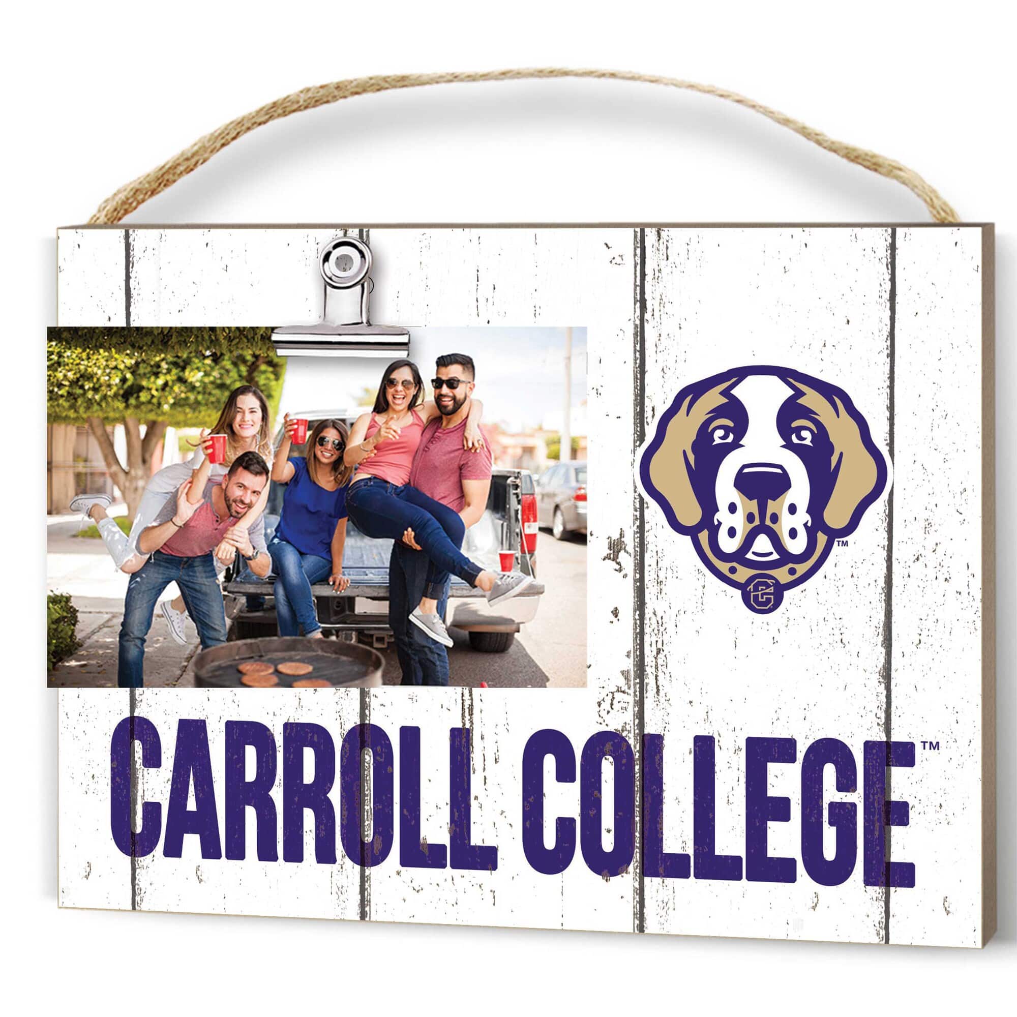 "Jardine - Carroll College Fighting Saints 8"" x 10"" Weathered Clip It Frame - White" price history on PriceWatchPro
