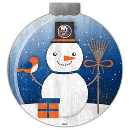 Fan Creations - New York Islanders 12'' Snow Globe Wall Art - Multicolor