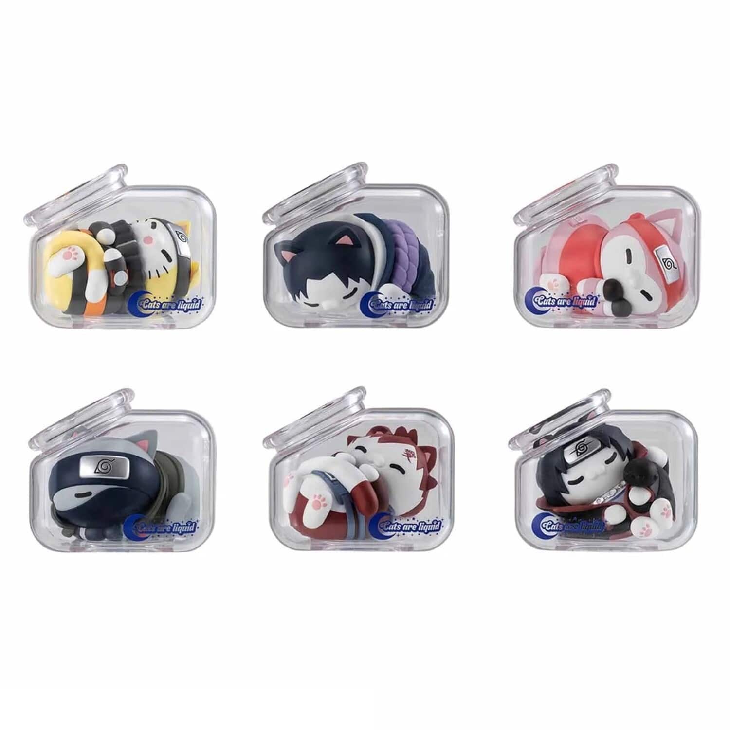 Bandai - Megahouse - Naruto - Mega Cat Project: Goodnight Nyaruto (Box/8) Blindbox Fig Display - COLLECTIBLES - Multicolor