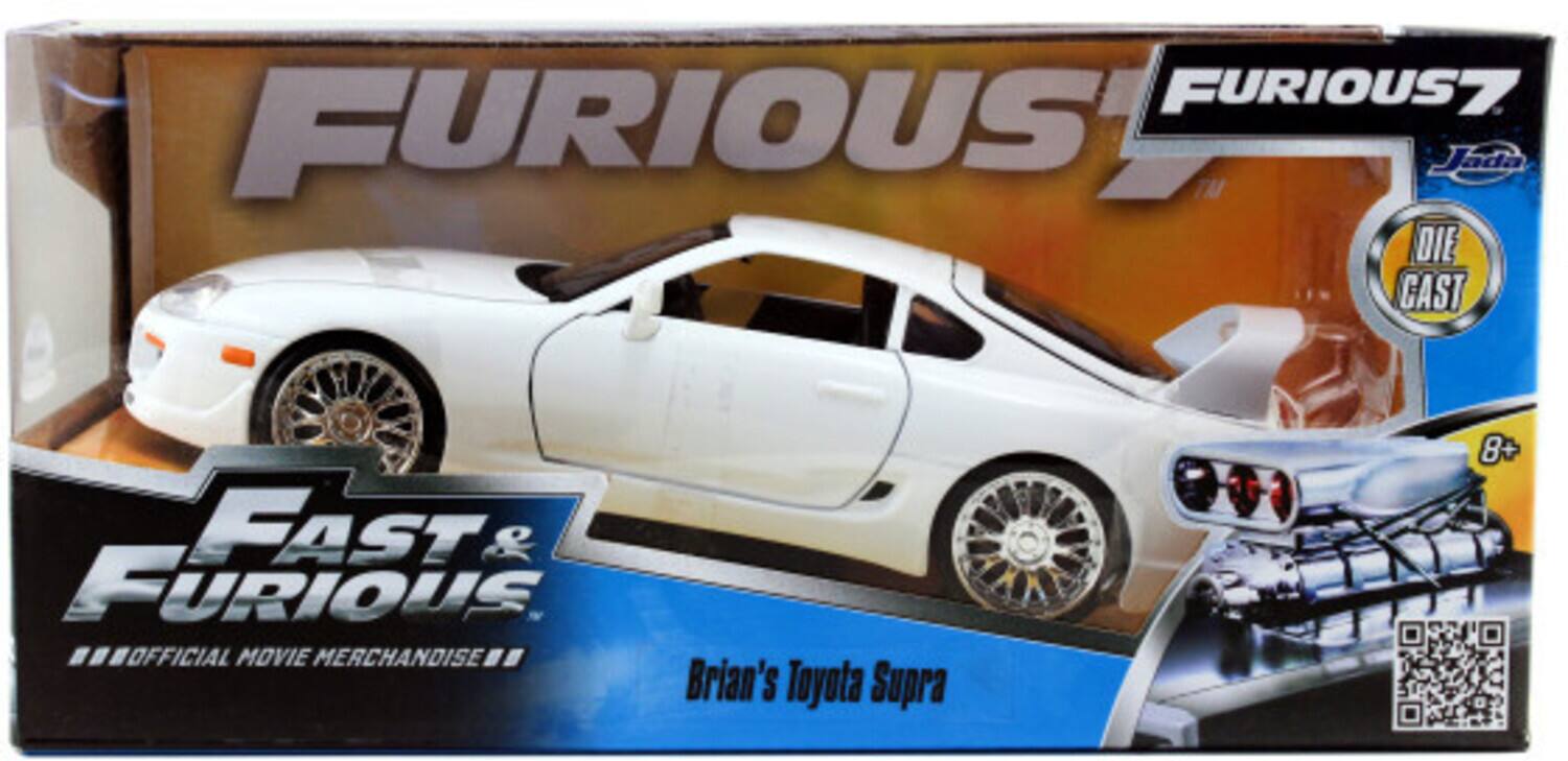Furious 7 Jada Die Cast Fast & Furious Official Movie Merchandise: Brian's Toyota Supra 8+