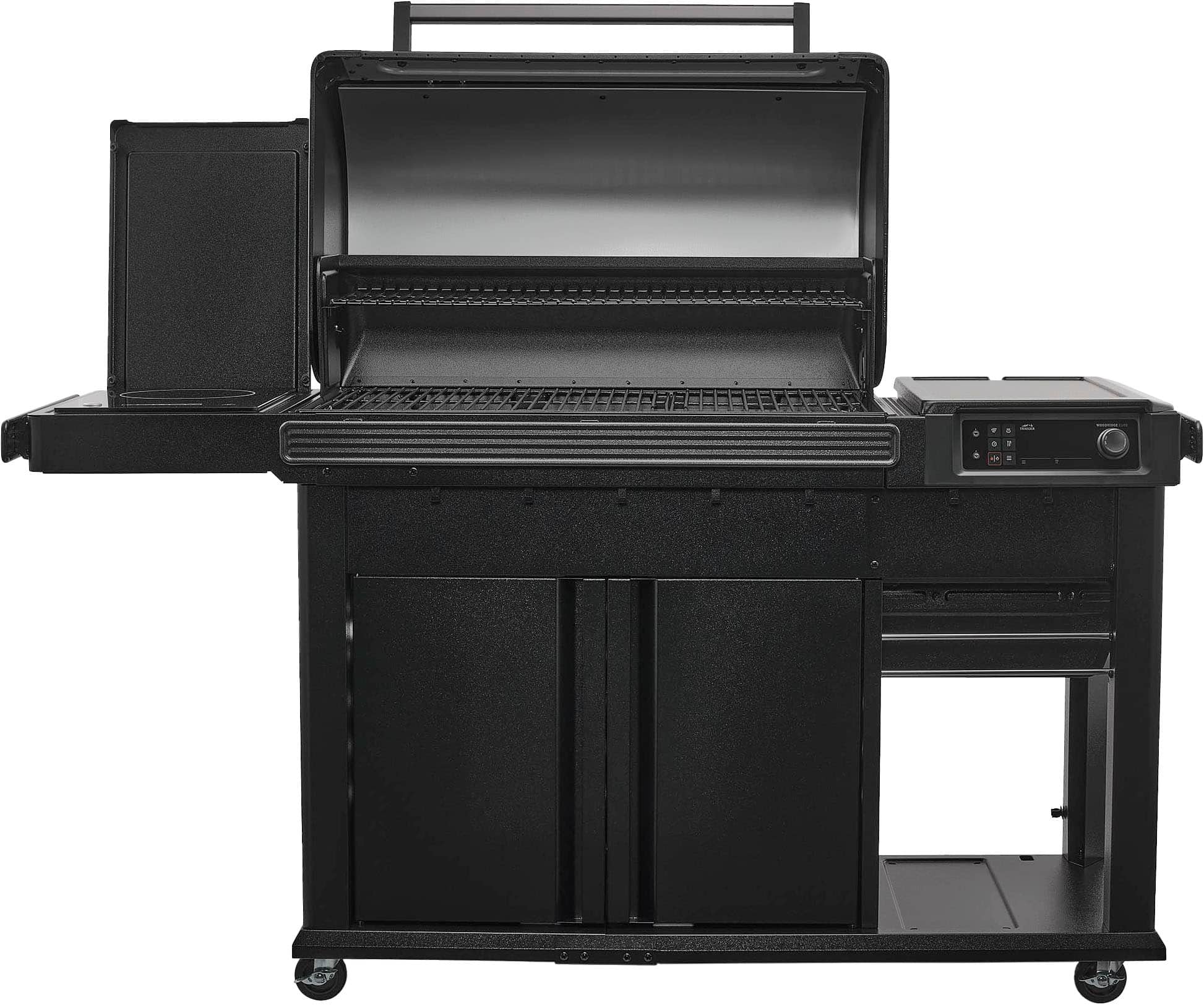 Left. Traeger Grills - Woodridge Elite Pellet Grill - Black.