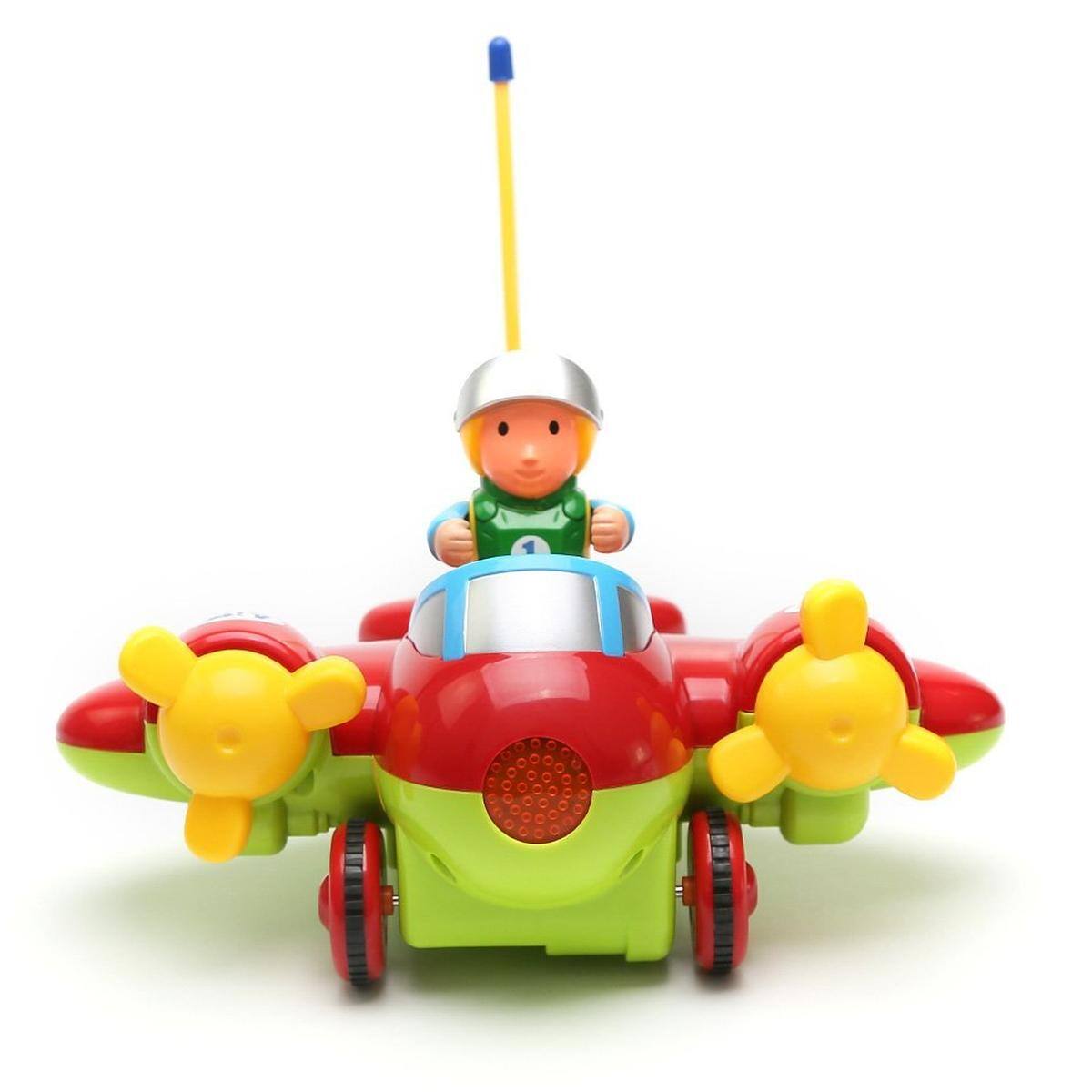 Angle. JuzToys - Remote Control Car, Cartoon RC Airplane Toy for Kids, Red - Red.