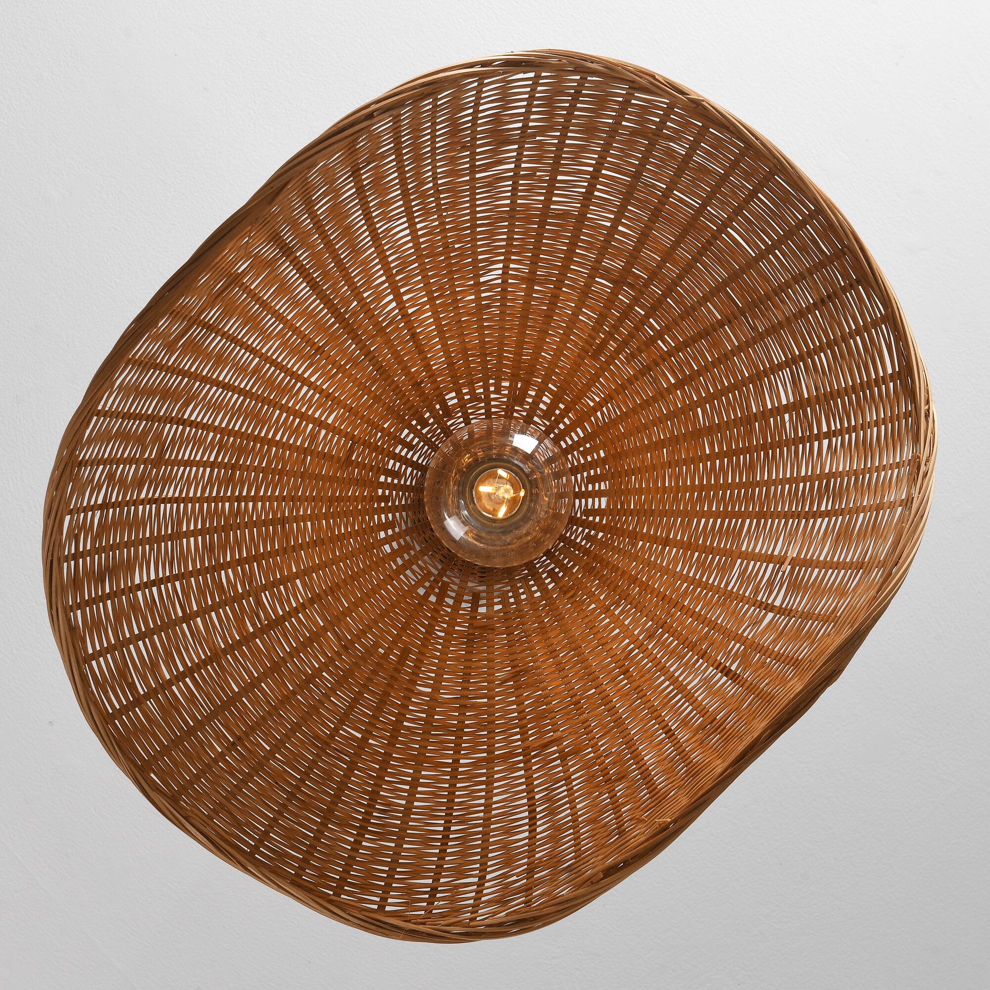 Alt View 9. Parrot Uncle - 1-Light Personalized Design Rustic Bamboo Hand-Woven Pendant Lamp - Brown.