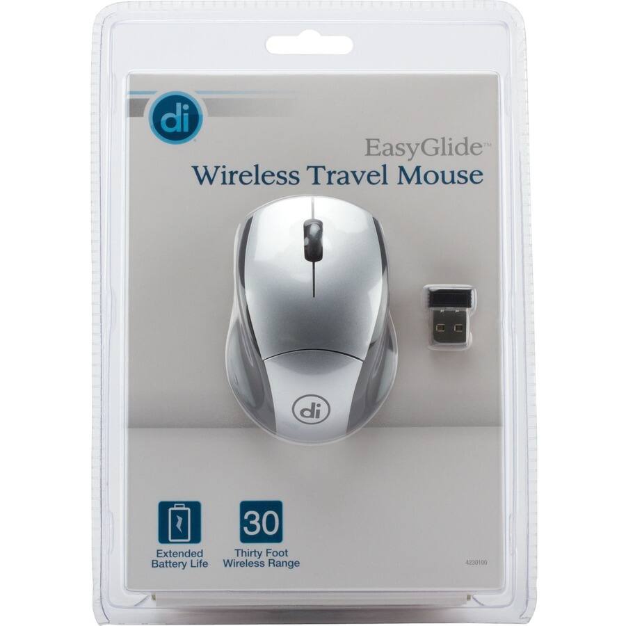EasyGlide Wireless Travel Mouse  
Extended Battery Life  
Thirty Foot Wireless Range  
4230100
